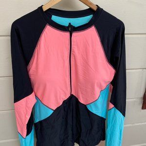 Rash Guard Pink and Blue Swim Top size 20